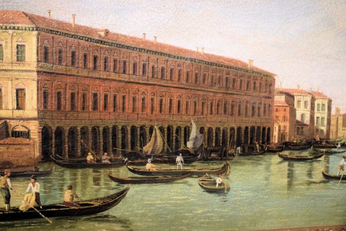 19th century - Venice, view of the Grand - Venetian artist late of the 19th century